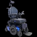 Electric powered wheelchair suitable for wheelchair taxi transport