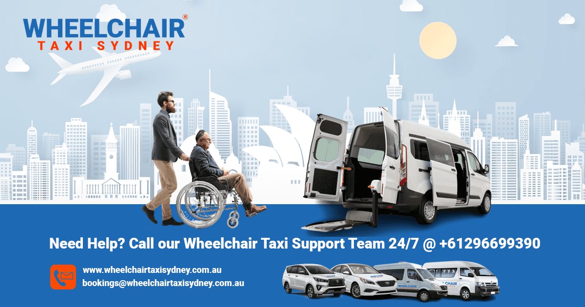 Passenger booking a wheelchair accessible taxi in Sydney