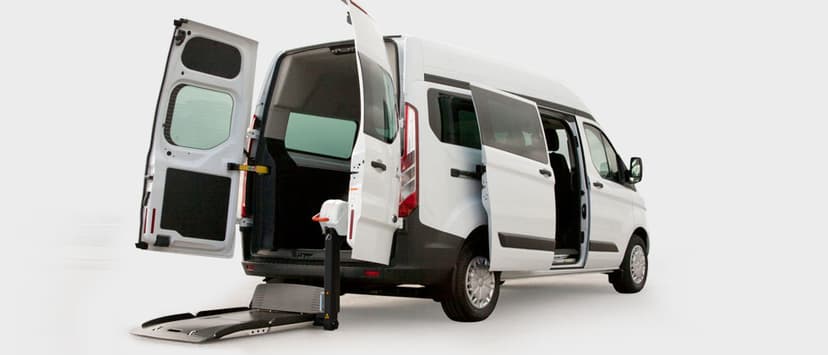 Wheelchair accessible vehicle used to attend a disability services event